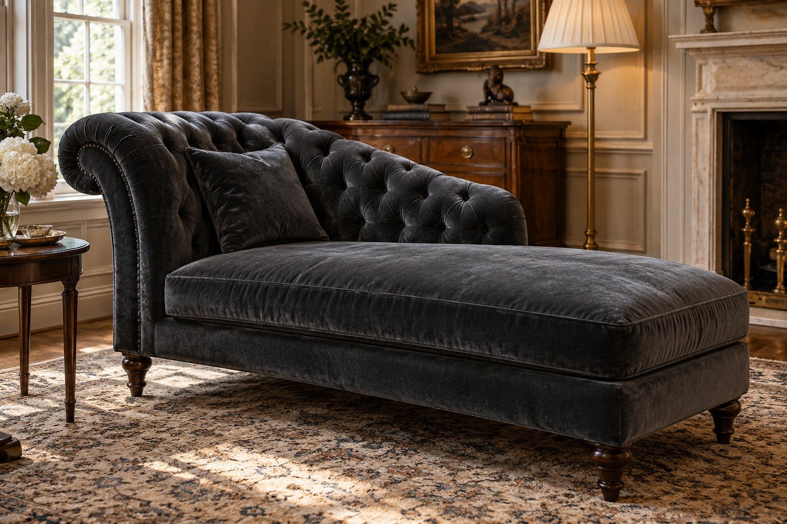 Limpieza de chaise longue de terciopelo a domicilio en Málaga
